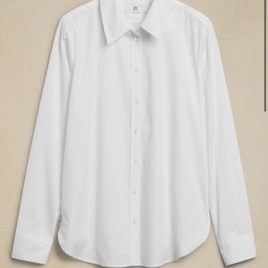 Banana Republic white non-iron fitted shirt NWT
